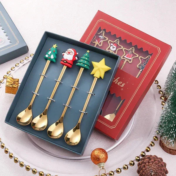 Jogo de Talheres para Sobremesa Decoração de Natal - Odame