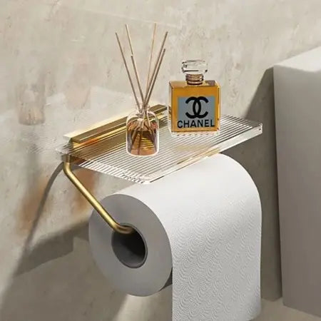 Porta Papel Higiênico com Suporte Minimalista -Odame