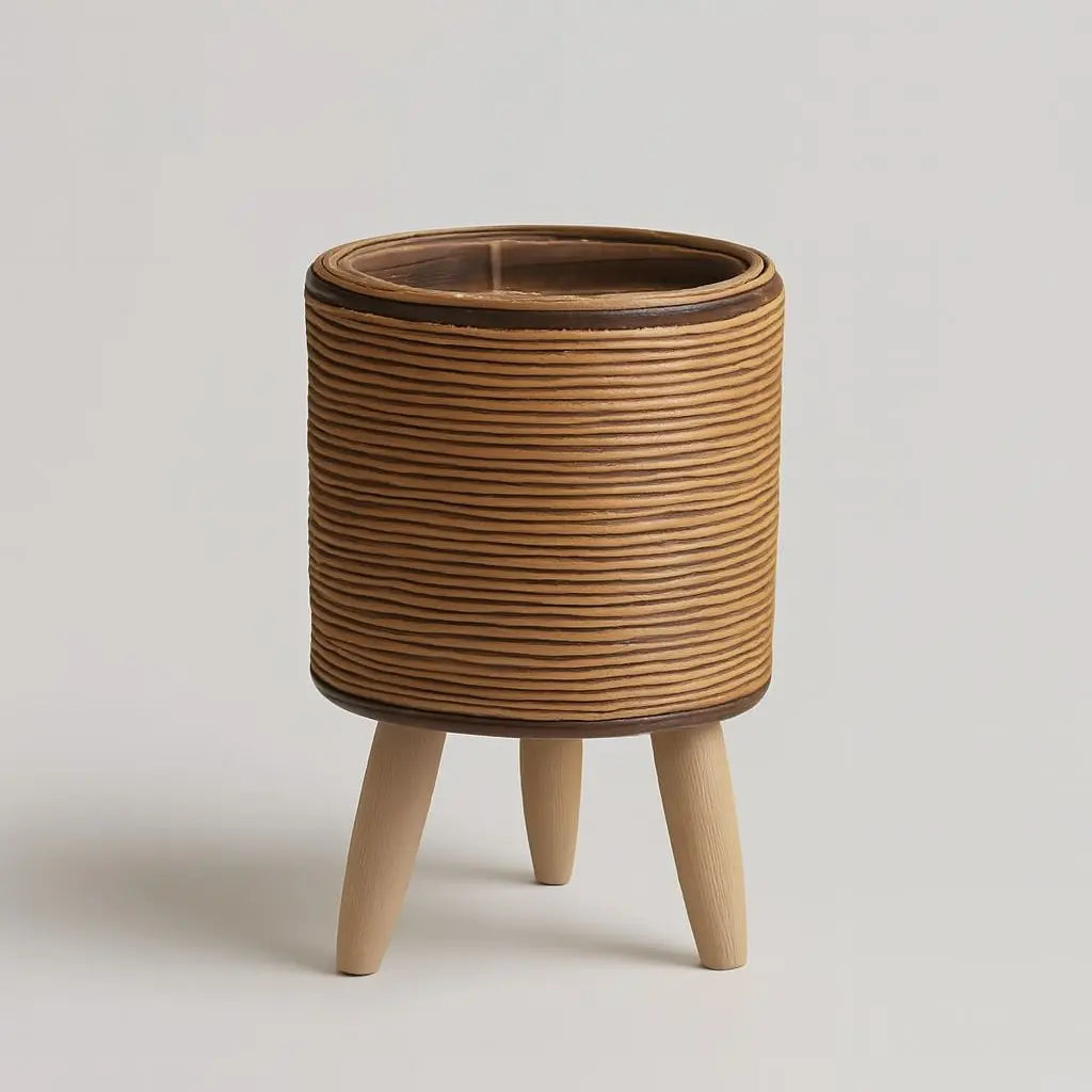Vaso de Planta em Formato de Cesto com Pernas Removíveis - Odame