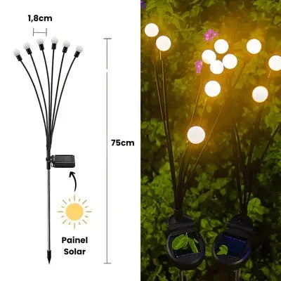 Lâmpada Solares Modelo Vagalume para Jardim - Odame