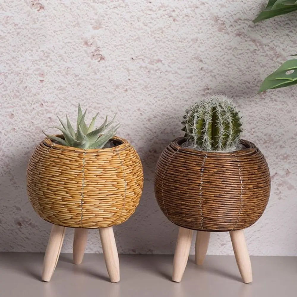 Vaso de Planta em Formato de Cesto com Pernas Removíveis - Odame