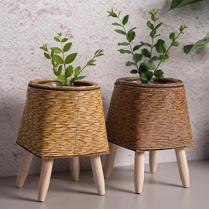 Vaso de Planta em Formato de Cesto com Pernas Removíveis - Odame