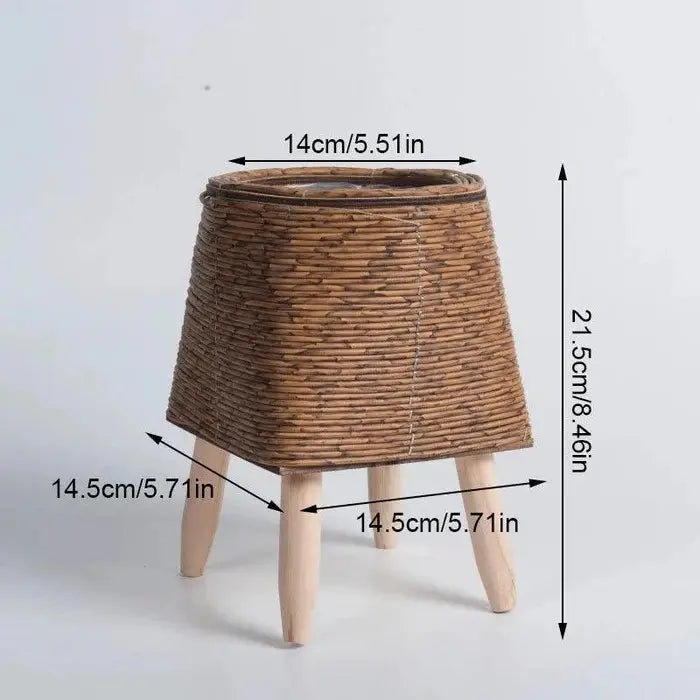Vaso de Planta em Formato de Cesto com Pernas Removíveis - Odame