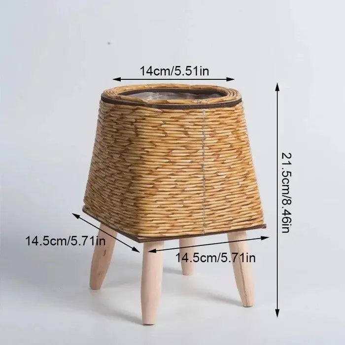 Vaso de Planta em Formato de Cesto com Pernas Removíveis - Odame