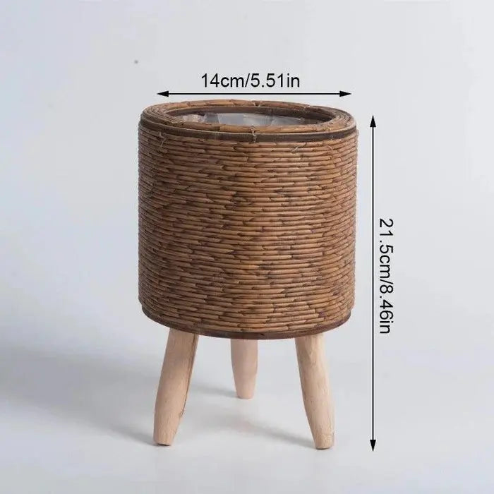 Vaso de Planta em Formato de Cesto com Pernas Removíveis - Odame