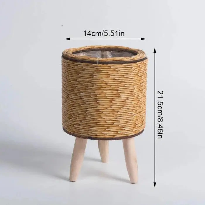 Vaso de Planta em Formato de Cesto com Pernas Removíveis - Odame