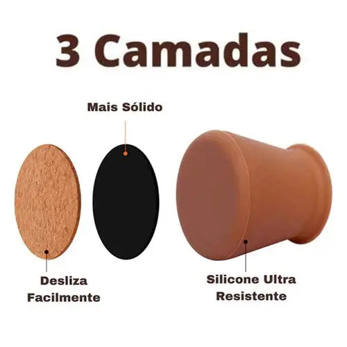 Protetor para Pernas Cadeira Feito em Silicone - Odame