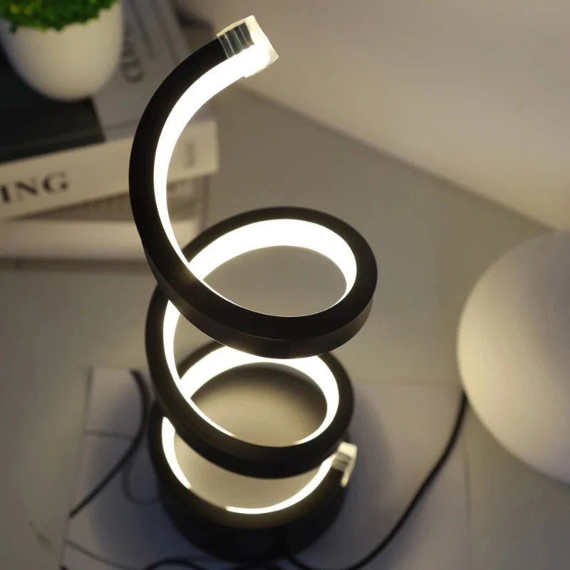 Luminária de Mesa Moderna Minimalista Espiral - Odame