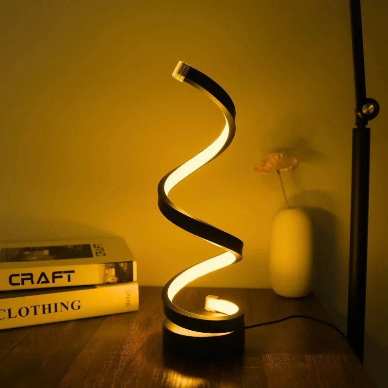 Luminária de Mesa Moderna Minimalista Espiral - Odame