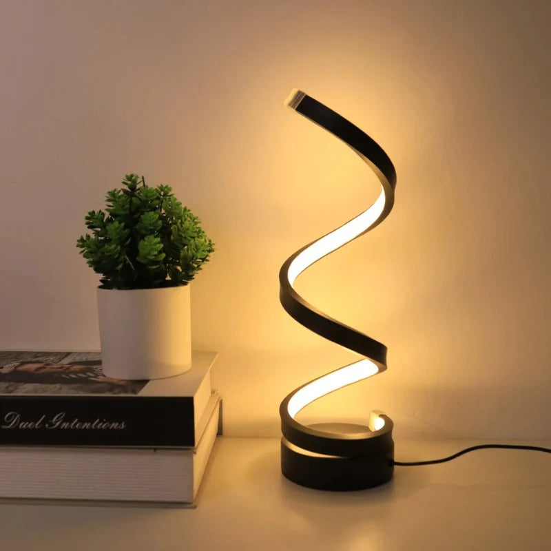 Luminária de Mesa Moderna Minimalista Espiral - Odame