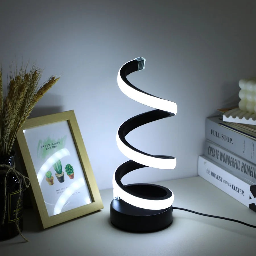 Luminária de Mesa Moderna Minimalista Espiral - Odame