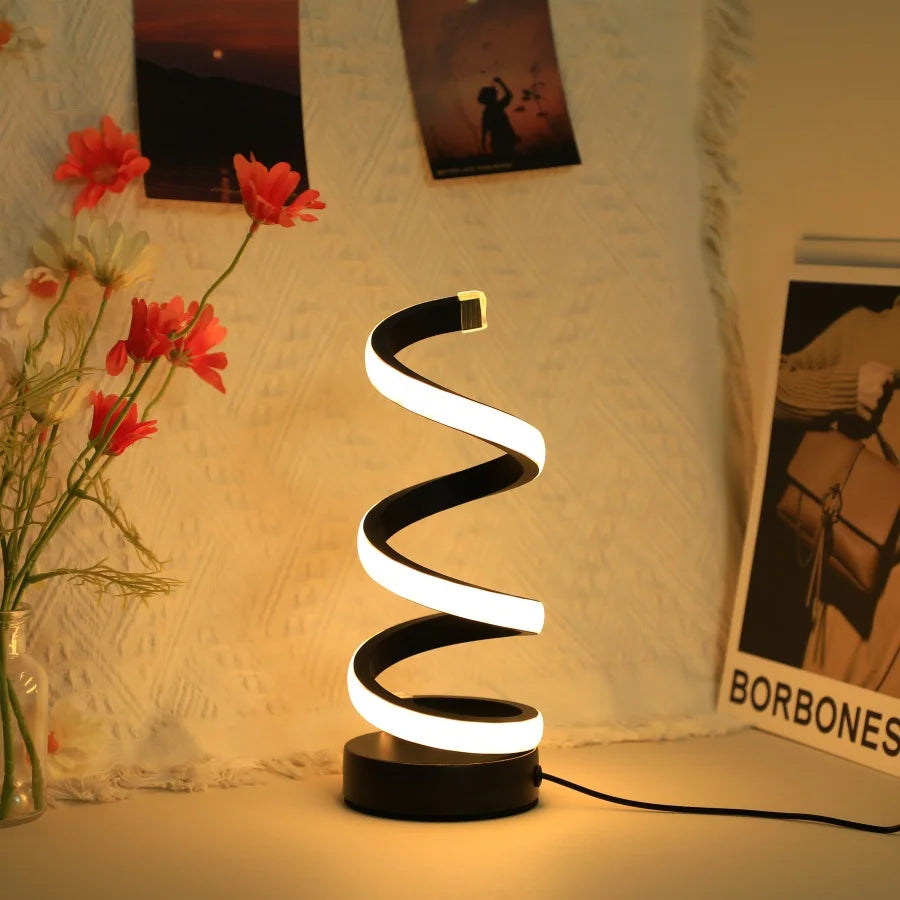 Luminária de Mesa Moderna Minimalista Espiral - Odame