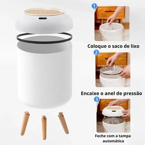 Lixeira SensorTrast - Lixeira de 10L com Sensor Inteligente Minimalista - Odame