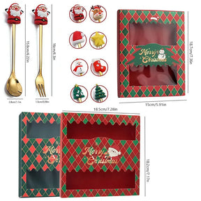 Jogo de Talheres para Sobremesa Decoração de Natal - Odame